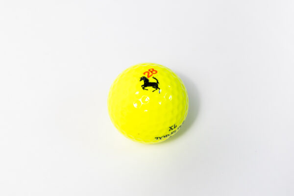 1990s-2000s Ferrari Cavallino Yellow Golf Balls F355 360 550 575M