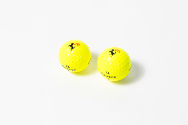 1990s-2000s Ferrari Cavallino Yellow Golf Balls F355 360 550 575M