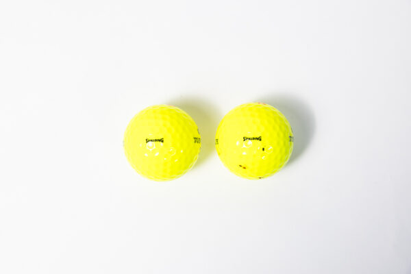 1990s-2000s Ferrari Cavallino Yellow Golf Balls F355 360 550 575M