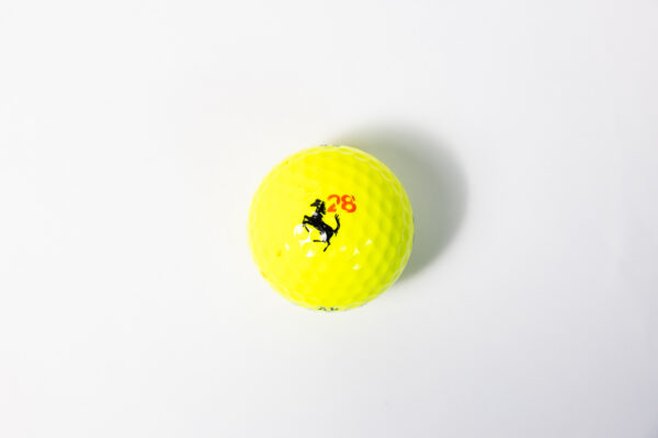 1990s-2000s Ferrari Cavallino Yellow Golf Balls F355 360 550 575M