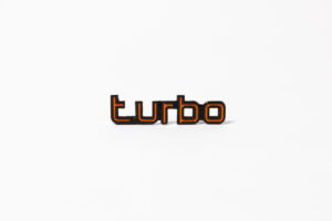 1982-86 Ferrari 208 GTB GTS Turbo Script Badge Emblem