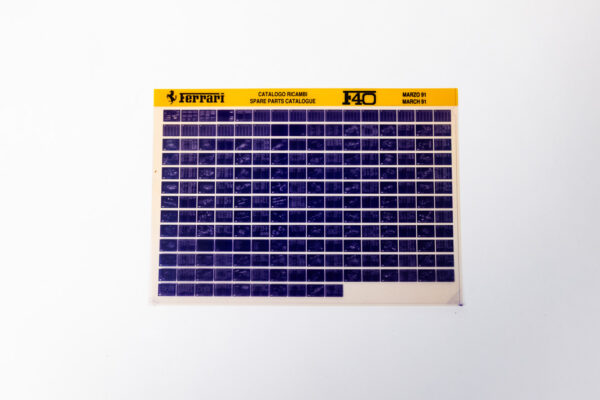 1987-92 Ferrari F40 Parts Microfiche