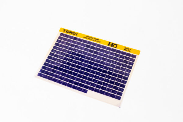1987-92 Ferrari F40 Parts Microfiche
