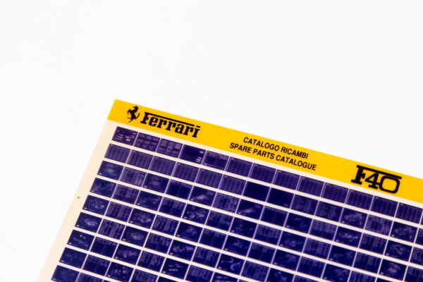 1987-92 Ferrari F40 Parts Microfiche