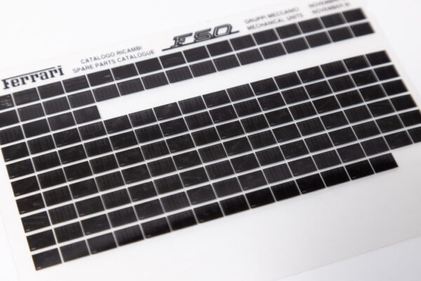 1995-97 Ferrari F50 Parts Microfiche