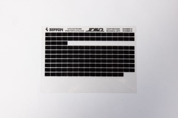 1995-97 Ferrari F50 Parts Microfiche