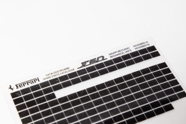 1995-97 Ferrari F50 Parts Microfiche
