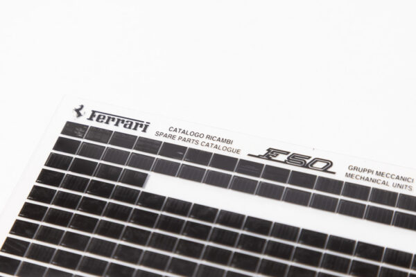 1995-97 Ferrari F50 Parts Microfiche