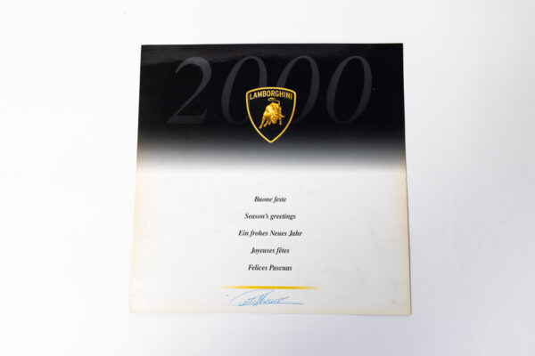 1990-01 Lamborghini Diablo Christmas Card