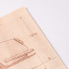 1960 Ferrari 410 Superamerica SA Blueprint Drawing