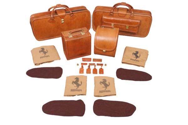 1976-89 Ferrari 308 328 4-Piece Complete Schedoni Leather Luggage Set