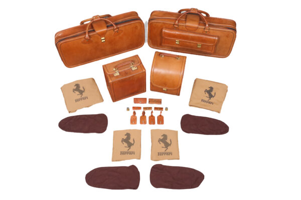 1976-89 Ferrari 308 328 4-Piece Complete Schedoni Leather Luggage Set