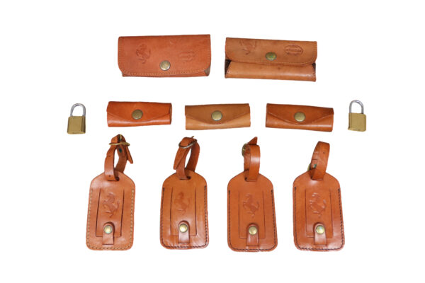1976-89 Ferrari 308 328 4-Piece Complete Schedoni Leather Luggage Set