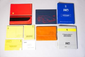 1987-92 Ferrari F40 Complete Handbook Manual Pouch Literature Set