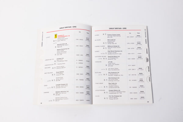 1987-92 Ferrari F40 Complete Handbook Manual Pouch Literature Set