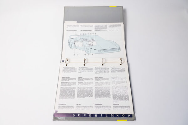1987-92 Ferrari F40 Complete Handbook Manual Pouch Literature Set