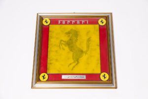 1970/80’s Enzo Ferrari Office Wall Tile Framed