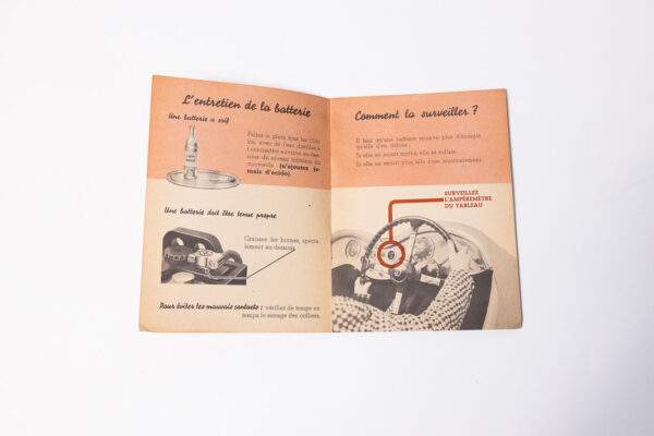 1952-60 Ferrari 250 Tudor Battery Guide Handbook Booklet