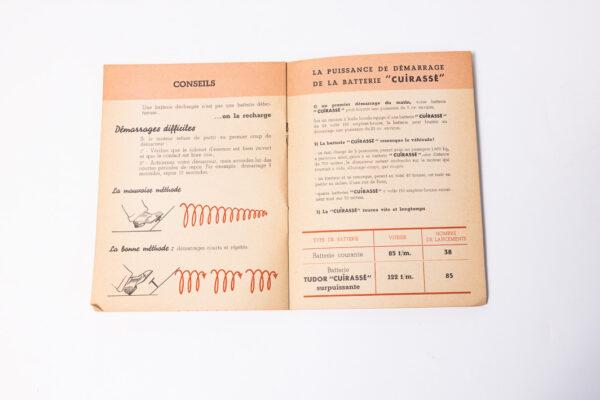 1952-60 Ferrari 250 Tudor Battery Guide Handbook Booklet