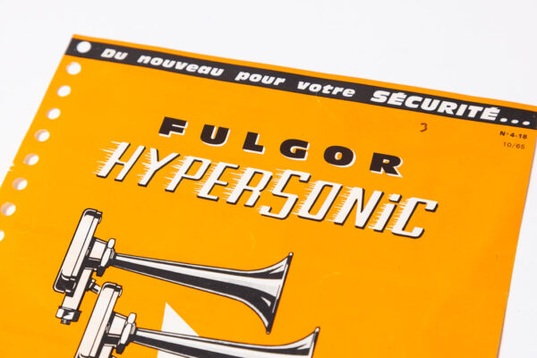 1960-64 Ferrari 250 275 Marchal Fulgor Hypersonic Horn Brochure