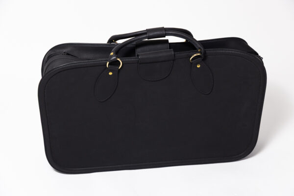 1992-98 Ferrari 456 GT Schedoni Black Leather Luggage Bag Suitcase