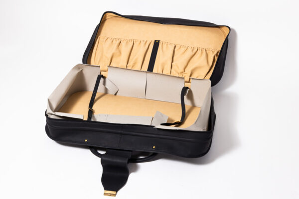 1992-98 Ferrari 456 GT Schedoni Black Leather Luggage Bag Suitcase
