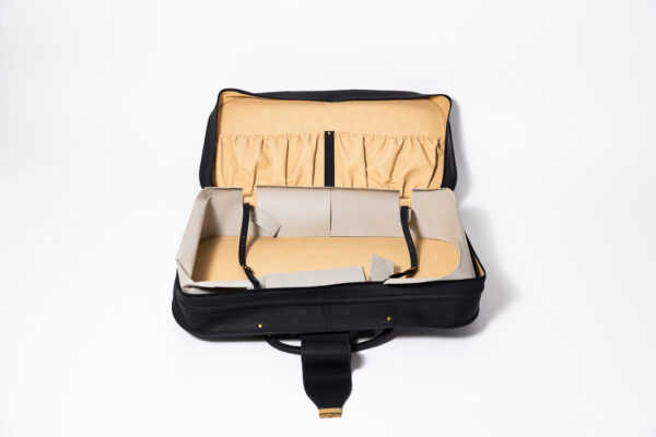 1992-98 Ferrari 456 GT Schedoni Black Leather Luggage Bag Suitcase