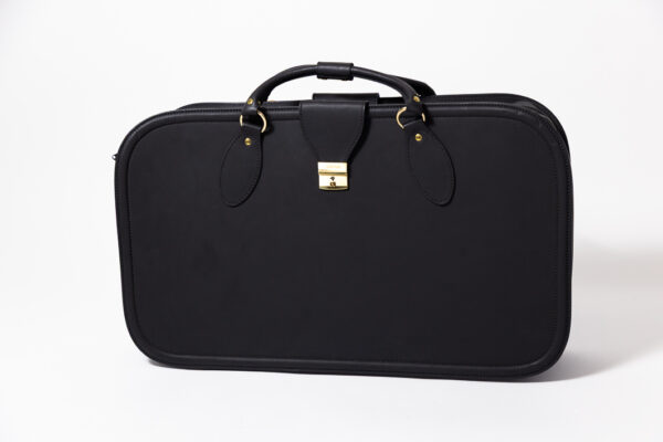 1992-98 Ferrari 456 GT Schedoni Black Leather Luggage Bag Suitcase