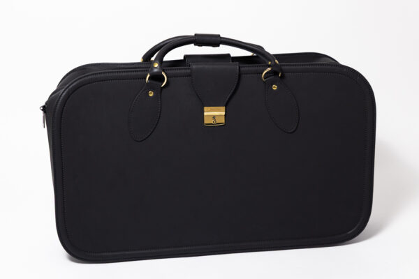1992-98 Ferrari 456 GT Schedoni Black Leather Luggage Bag Suitcase