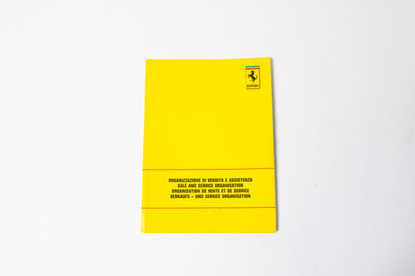 1989 Ferrari Dealer Directory 328 348 Mondial Testarossa F40