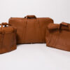 1996-2006 Ferrari 550 575 3-Piece Schedoni Leather Tan Luggage Set