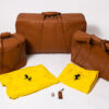 1996-2006 Ferrari 550 575 3-Piece Schedoni Leather Tan Luggage Set