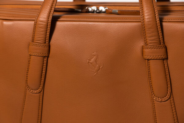 1996-2006 Ferrari 550 575 3-Piece Schedoni Leather Tan Luggage Set