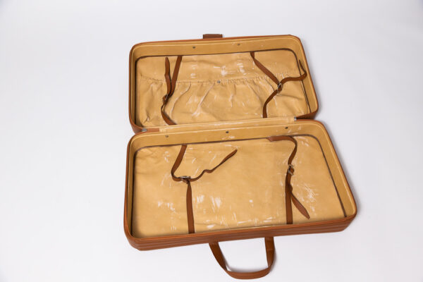 1996-2006 Ferrari 550 575 3-Piece Schedoni Leather Tan Luggage Set