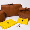1996-2006 Ferrari 550 575 3-Piece Schedoni Leather Tan Luggage Set