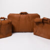 1996-2006 Ferrari 550 575 3-Piece Schedoni Leather Tan Luggage Set