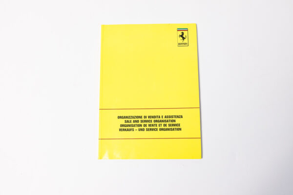 1988 Ferrari Dealer Directory 328 Mondial Testarossa F40