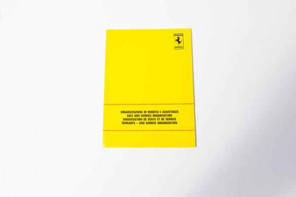 1989 Ferrari Dealer Directory 328 348 Mondial Testarossa F40