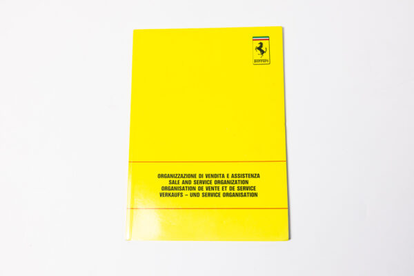1991 Ferrari Dealer Directory 348 Mondial Testarossa F40