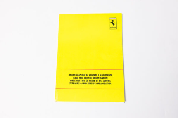 1989 Ferrari Dealer Directory 328 348 Mondial Testarossa F40