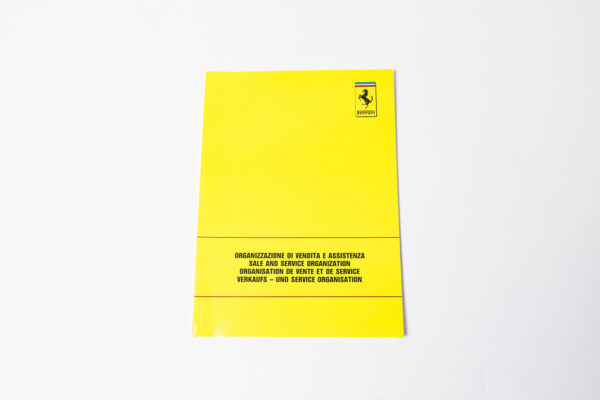 1991 Ferrari Dealer Directory 348 Mondial Testarossa F40
