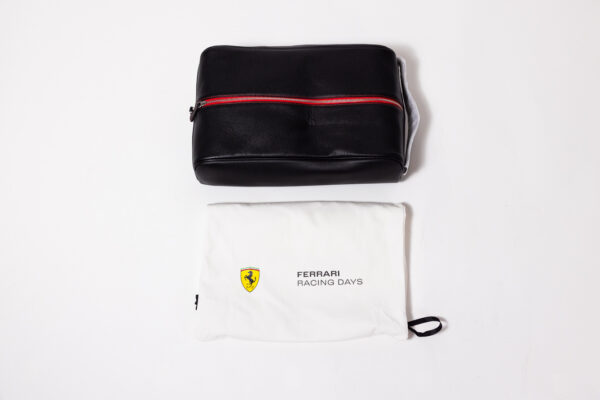 2010 Ferrari Racing Days Black Leather Shoe Bag 458 599 California