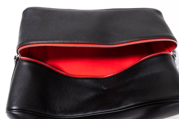 2010 Ferrari Racing Days Black Leather Shoe Bag 458 599 California