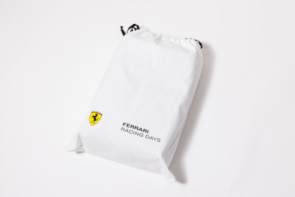 2010 Ferrari Racing Days Black Leather Shoe Bag 458 599 California