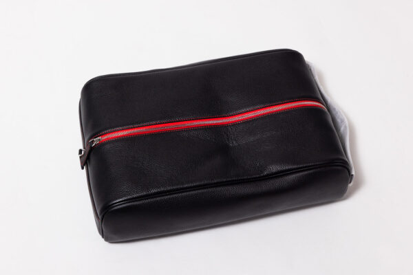 2010 Ferrari Racing Days Black Leather Shoe Bag 458 599 California