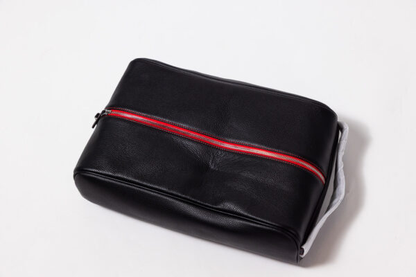 2010 Ferrari Racing Days Black Leather Shoe Bag 458 599 California