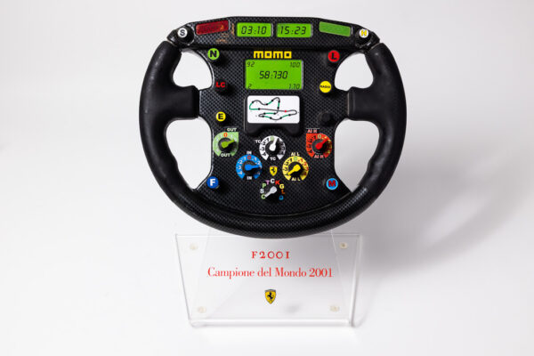 2001 Ferrari F1 Steering Wheel 1:1 Scale Trophy Michael Schumacher