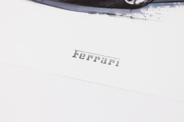 2015-19 Ferrari 488 GTB Lithograph Press Drawing Print