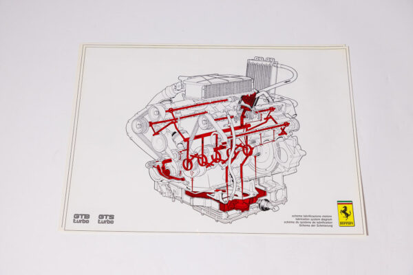 1985-92 Ferrari F40 412 Testarossa Workshop Drawing Set