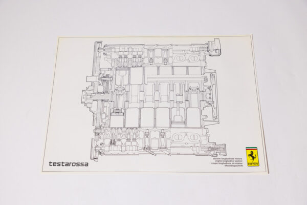 1985-92 Ferrari F40 412 Testarossa Workshop Drawing Set